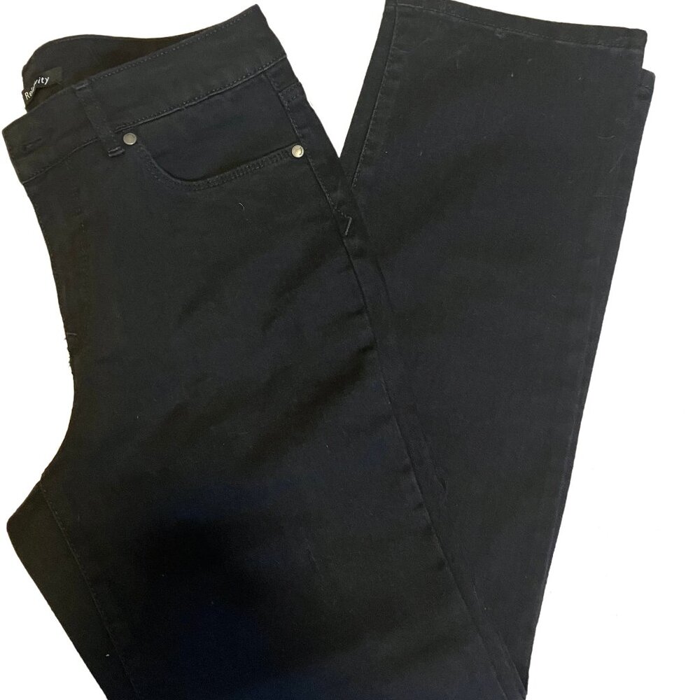 NWT Relativity Black Straight Leg Jeans Size:  12P